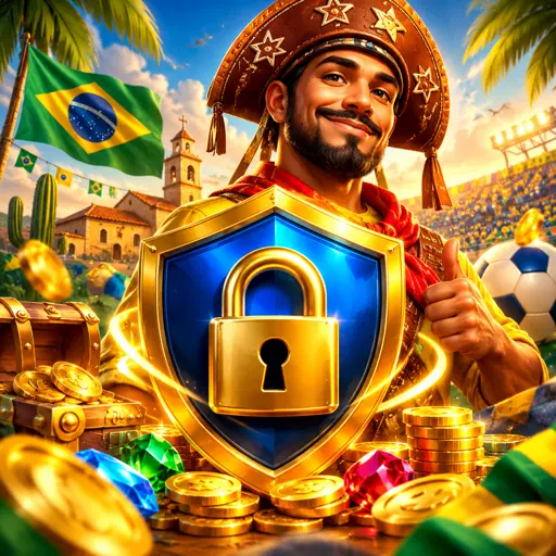 Cofre com cadeado dourado representando a proteção de dados e do acesso à conta