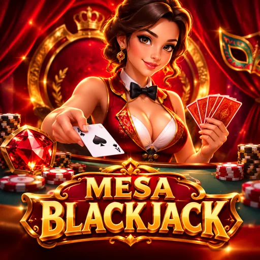 Mesa de cartas transmitida do estúdio com dealer distribuindo as cartas